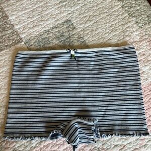 Blue Striped Pajama bottoms, large